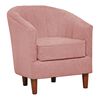 Juego de Living Innovamuebles Rio Sofá 2 Cuerpos + Dos Sillones 1 Cuerpo Rosa