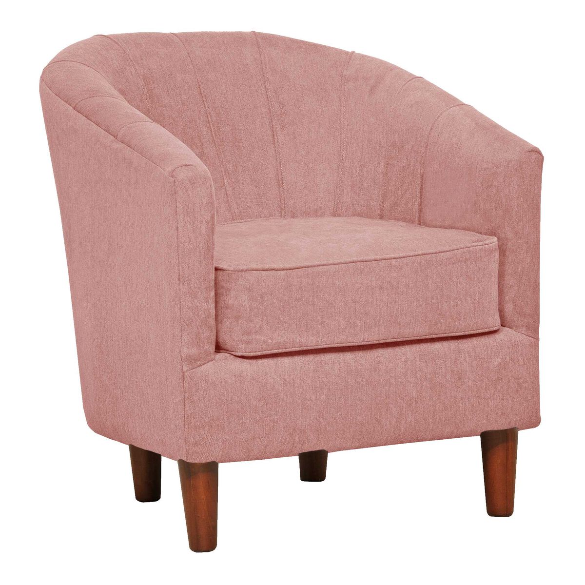 Juego de Living Innovamuebles Rio Sofá 2 Cuerpos + Dos Sillones 1 Cuerpo Rosa