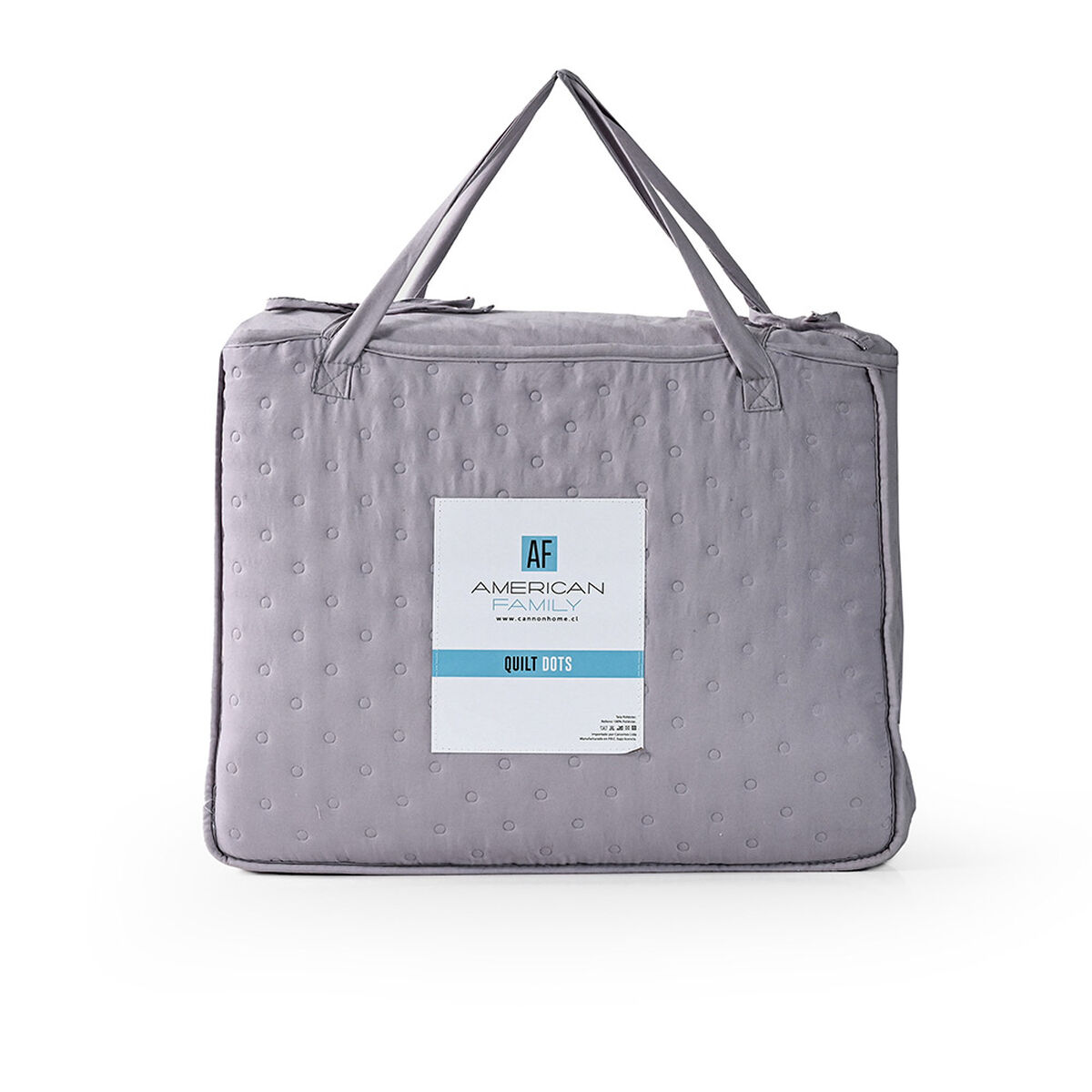 Quilt American Family Drops Heatpress King P&uacute;rpura