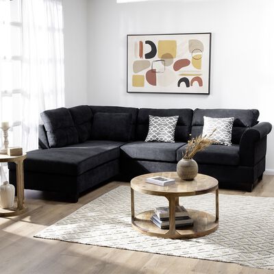 Imagen 2 del producto Seccional Daniels KM107LBK 4 Cuerpos Negro