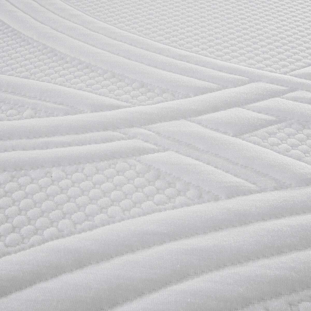 Cama Europea CIC 1,5 Plazas Ortopedic Advance + Respaldo + Velador Baker