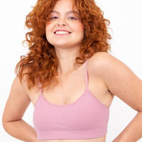 Bralette Mujer Icono Rosa-Viejo