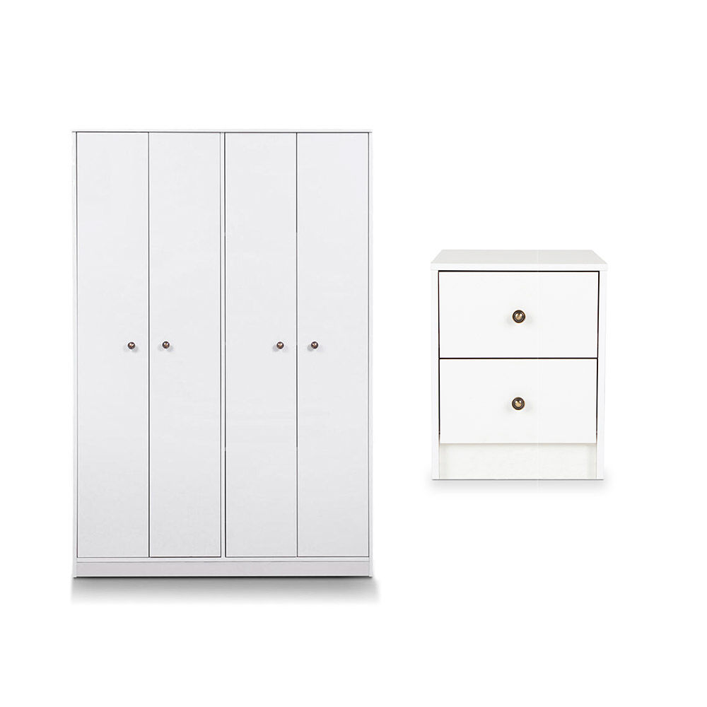 Combo Closet Lucerna + Velador CIC Blanco