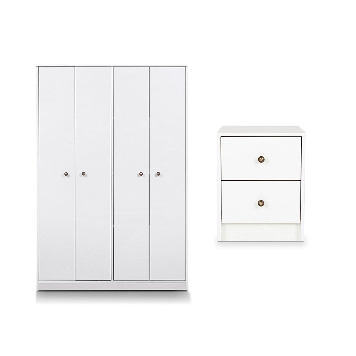 Combo Closet Lucerna + Velador CIC Blanco