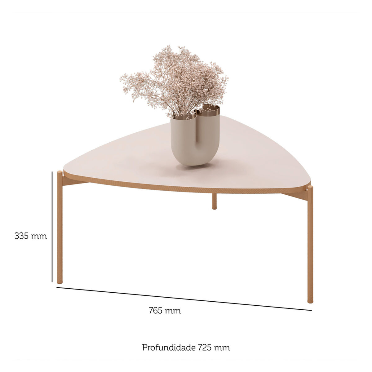 Mesa de Centro Vekkahome Isa Beige