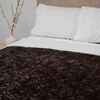 Frazada Poliéster Doral King Deluxe Café Oscuro