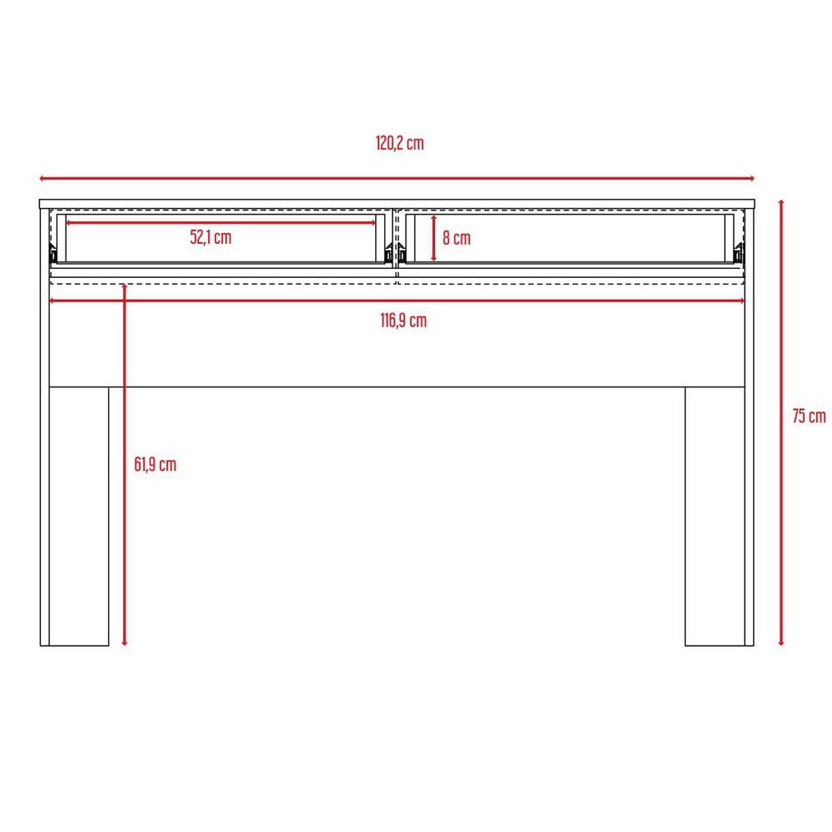 Escritorio TuHome Acre 1 Caj&oacute;n Wengue