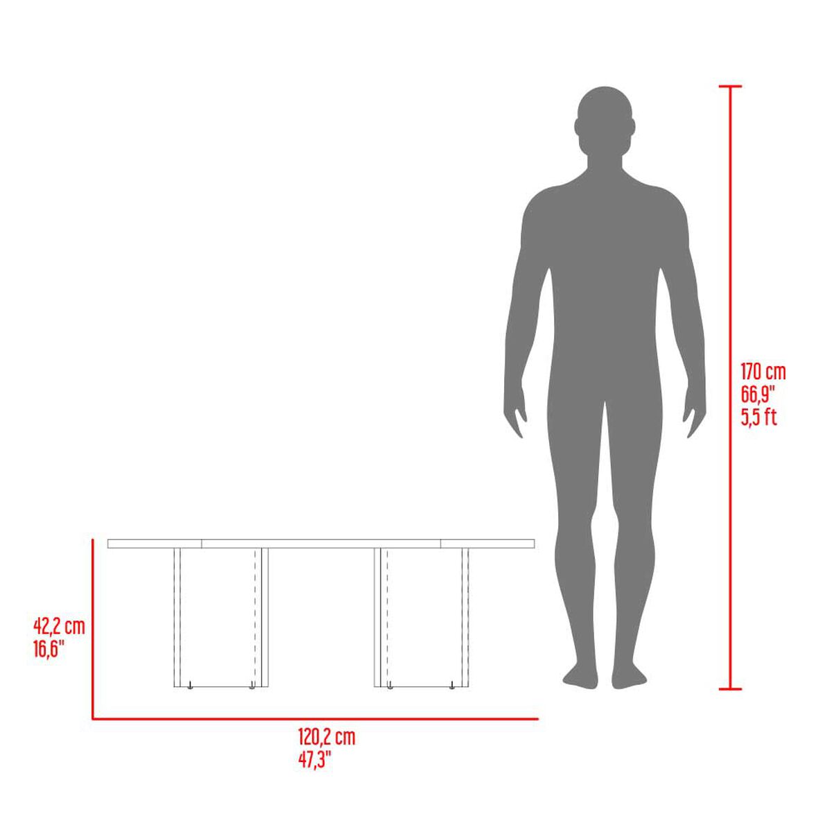 Mesa de Centro TuHome Ted Fresno Europeo