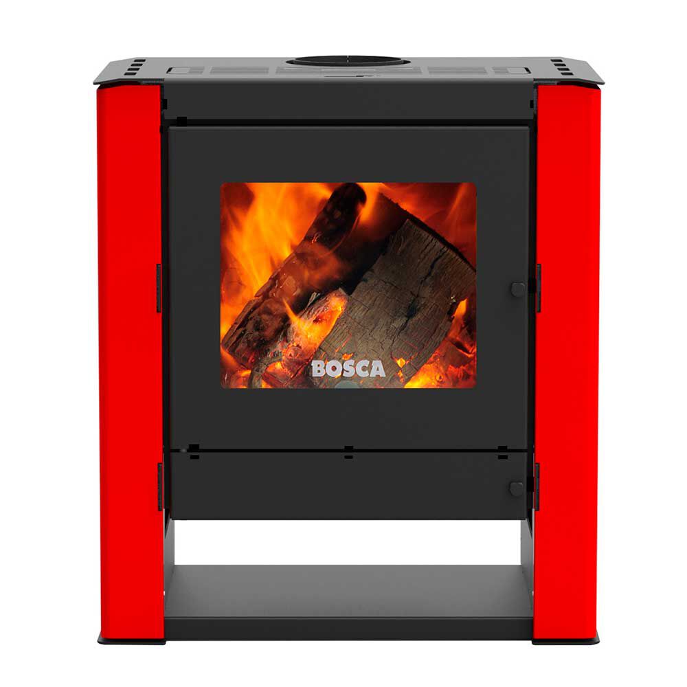 Estufa a Leña Bosca Gold 500 BV Rojo