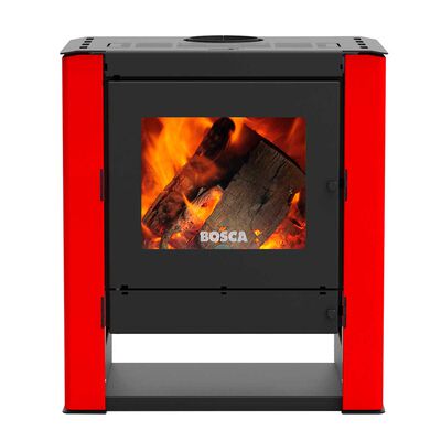 Estufa a Leña Bosca Gold 500 BV Rojo
