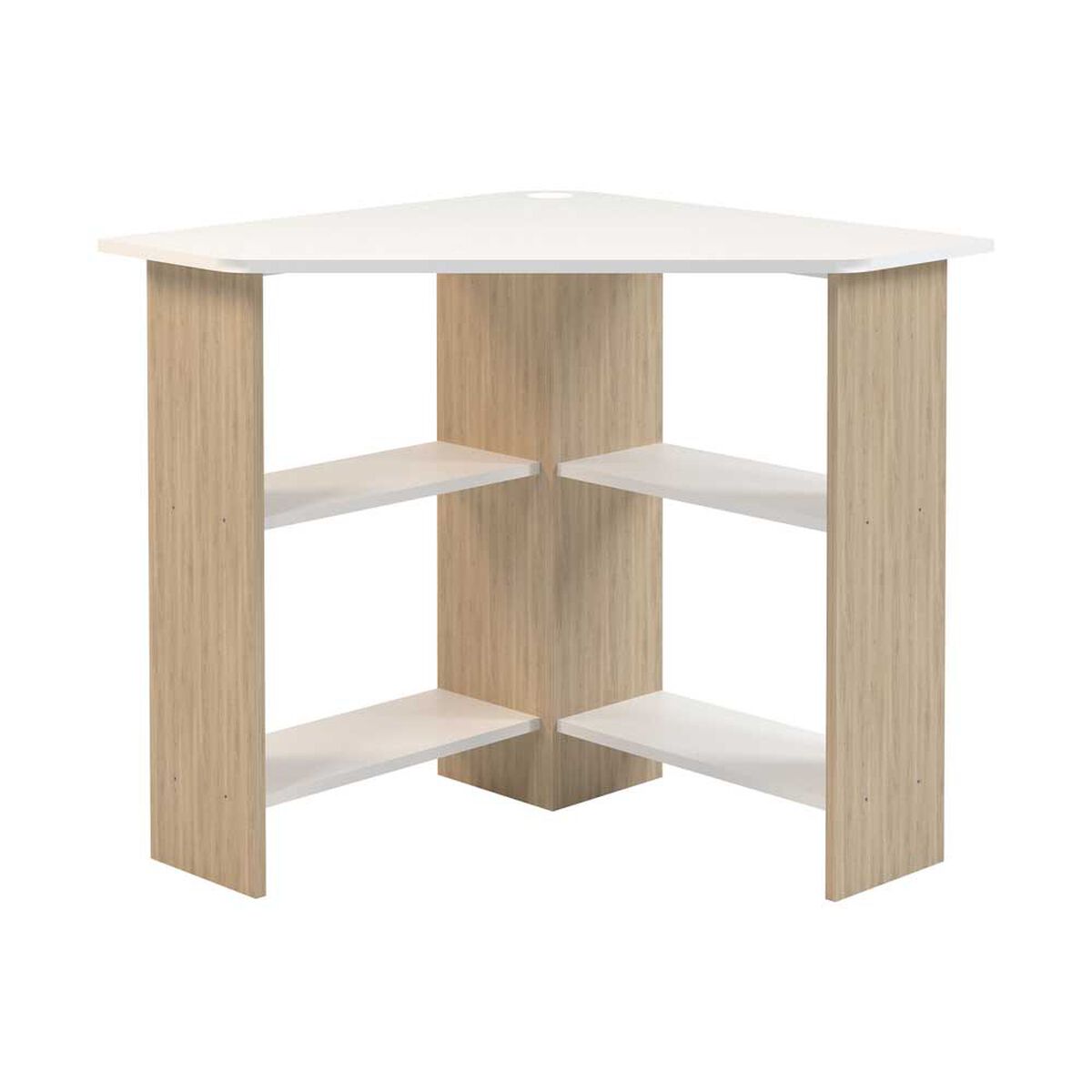 Escritorio Esquinero Silcosil Madrid Blanco Madera