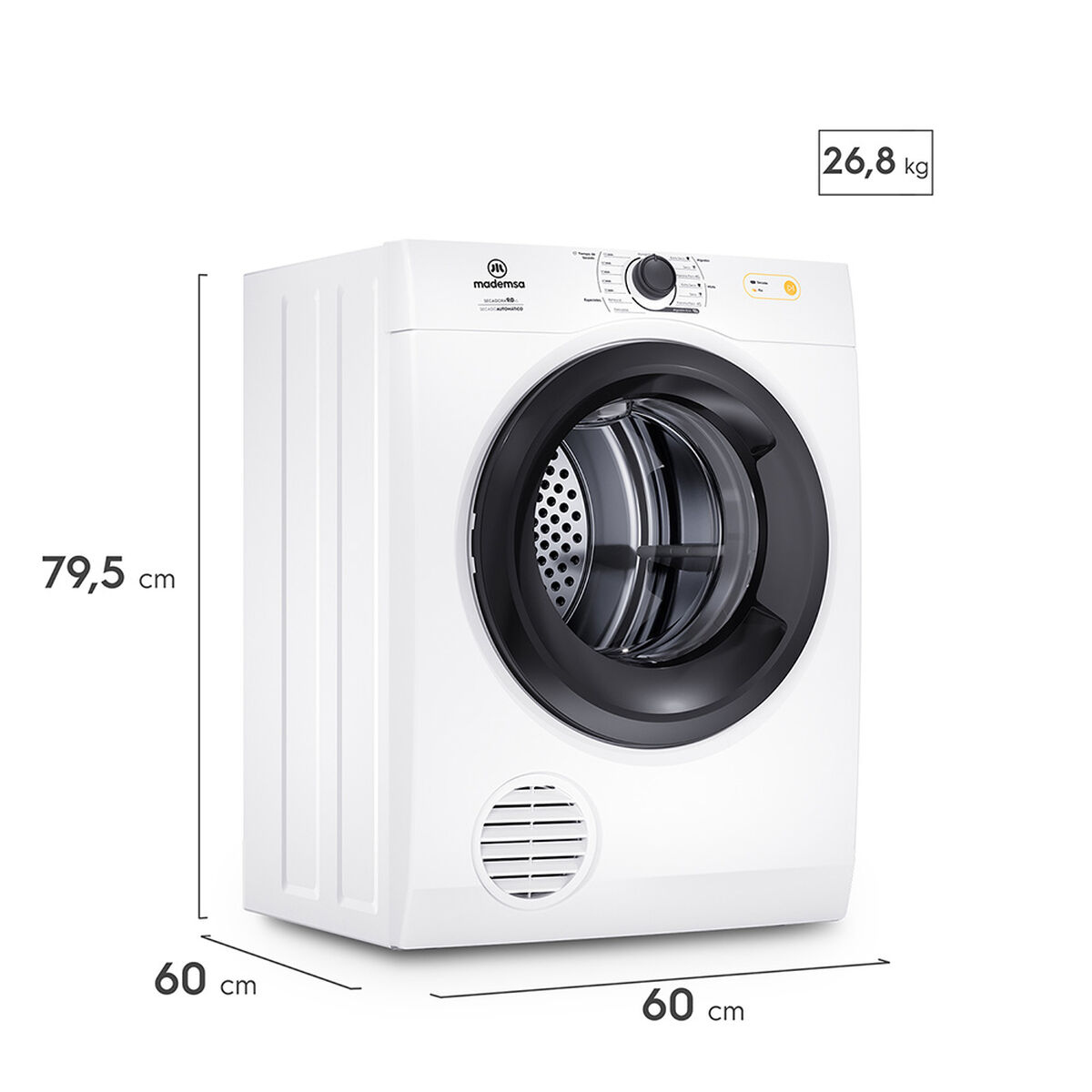 Secadora de Ropa Mademsa 9D BZG 9 Kg.