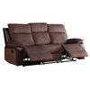 Sofá Reclinable Zoy Home Brunei 3 Cuerpos Café