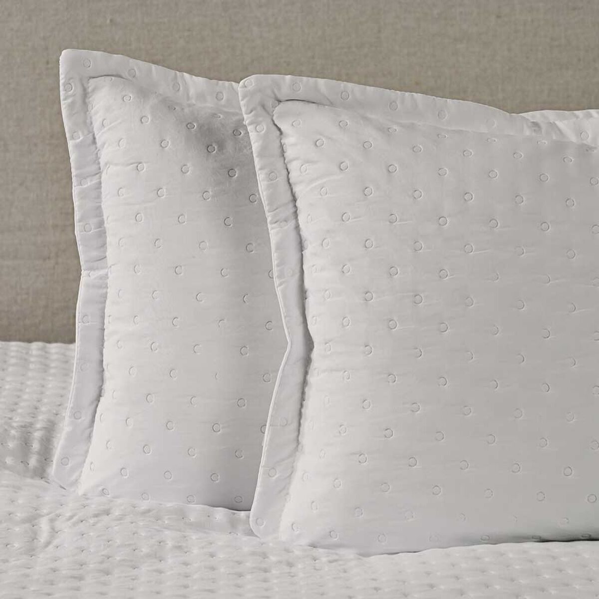 Quilt American Family 2 Plazas Dots Beige