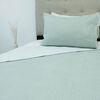 Quilt Doral Hotpress Bi-Color King Verde Pastel-Gris