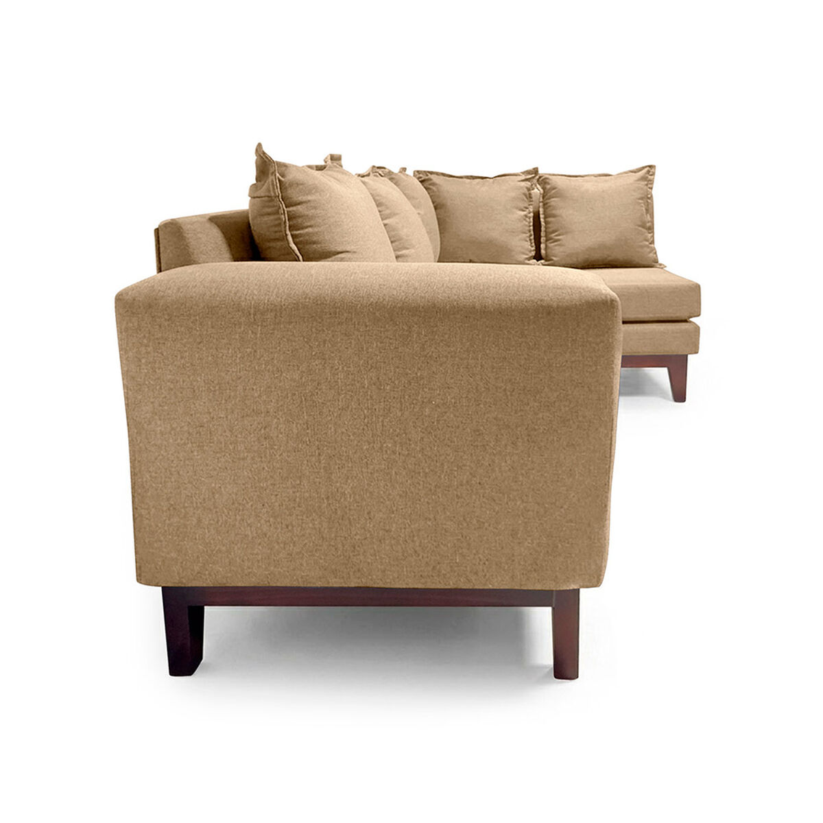 Seccional Derecho Living Factory Berlin 4 Cuerpos Beige