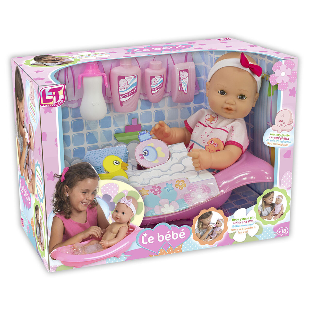 Muñeca con Bañera y Accesorios Loko Toys