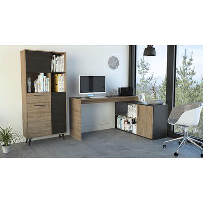 Imagen 1 del producto Combo Escritorio + Biblioteca Tuhome Bilbao 1