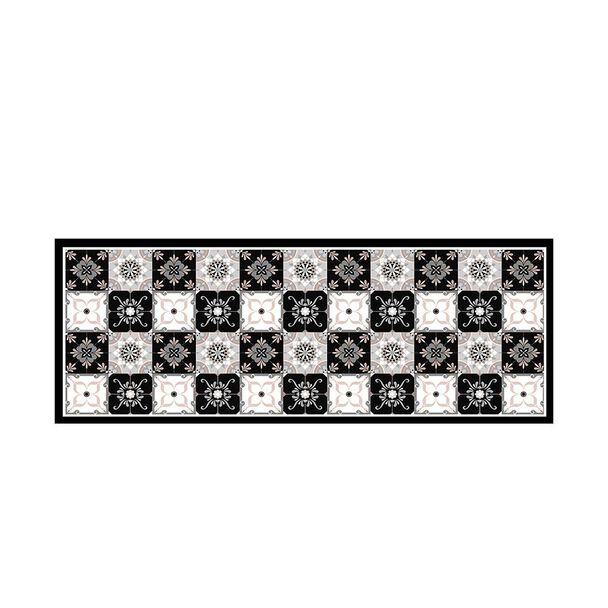 Set 2 Alfombra Davanti Baldosa Gris 45 x120 Baldosa Gris