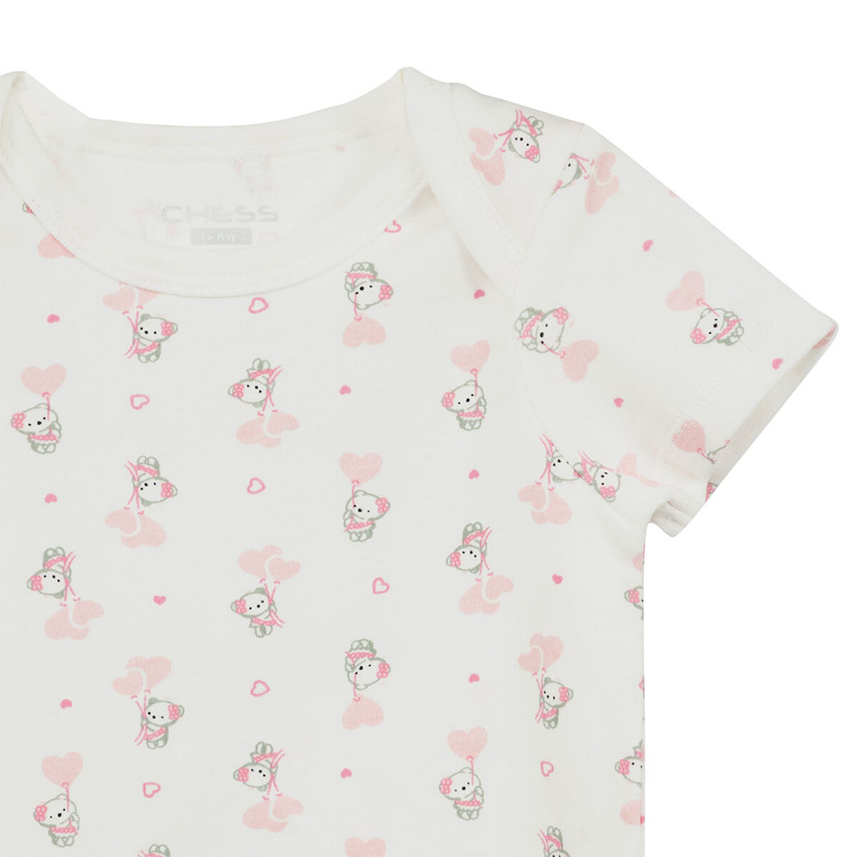 Pack 3 Body Manga Corta Beba Chess Baby