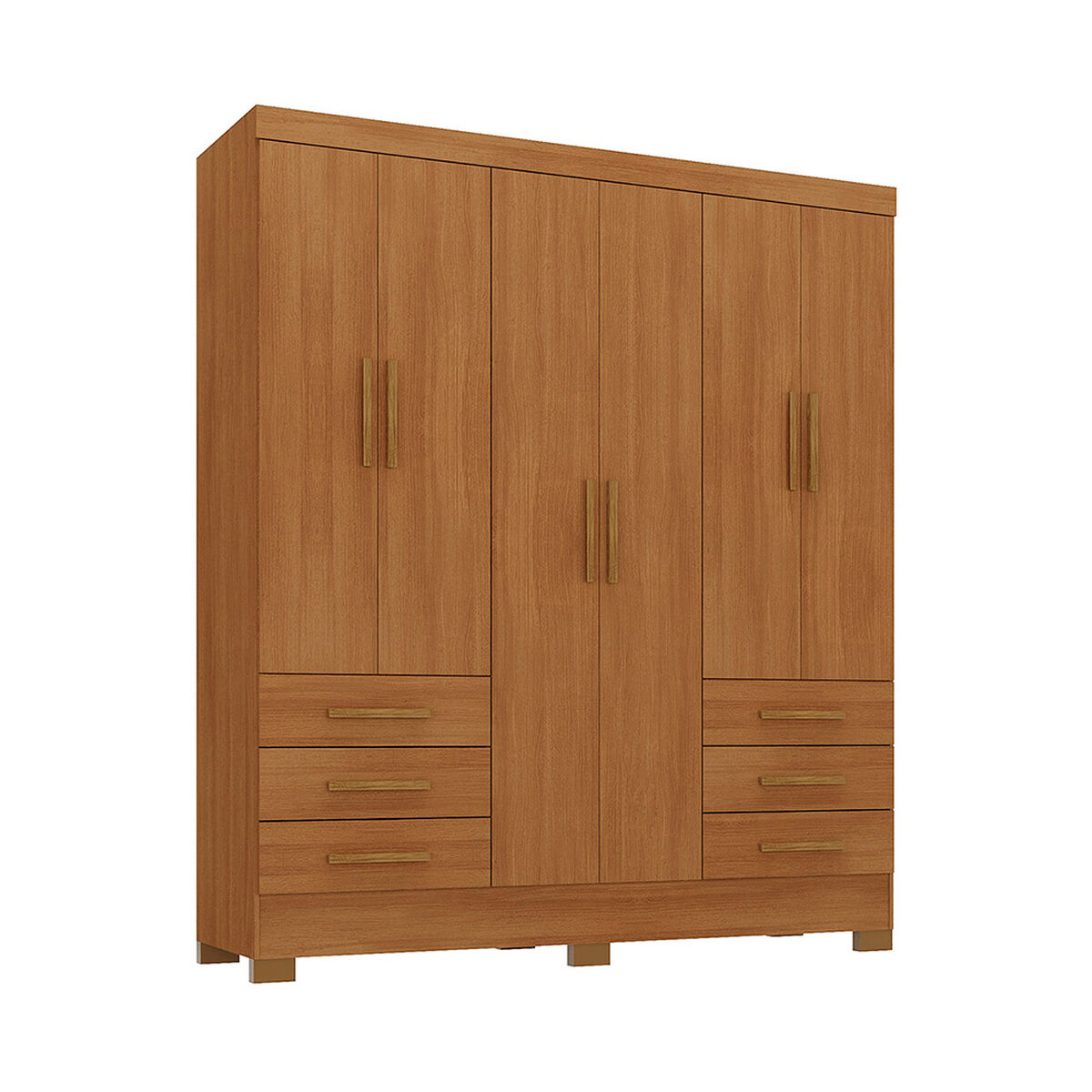 Closet Di Poretti Design Paris 6 Cajones 6 Puertas Caf&eacute; Claro