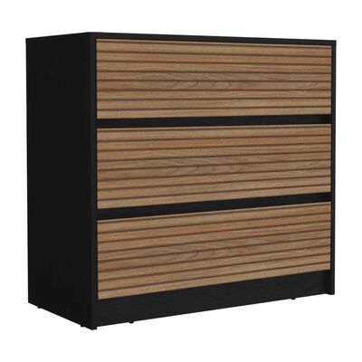 Cómoda TuHome Austin 3 Cajones Wengue y Lenno