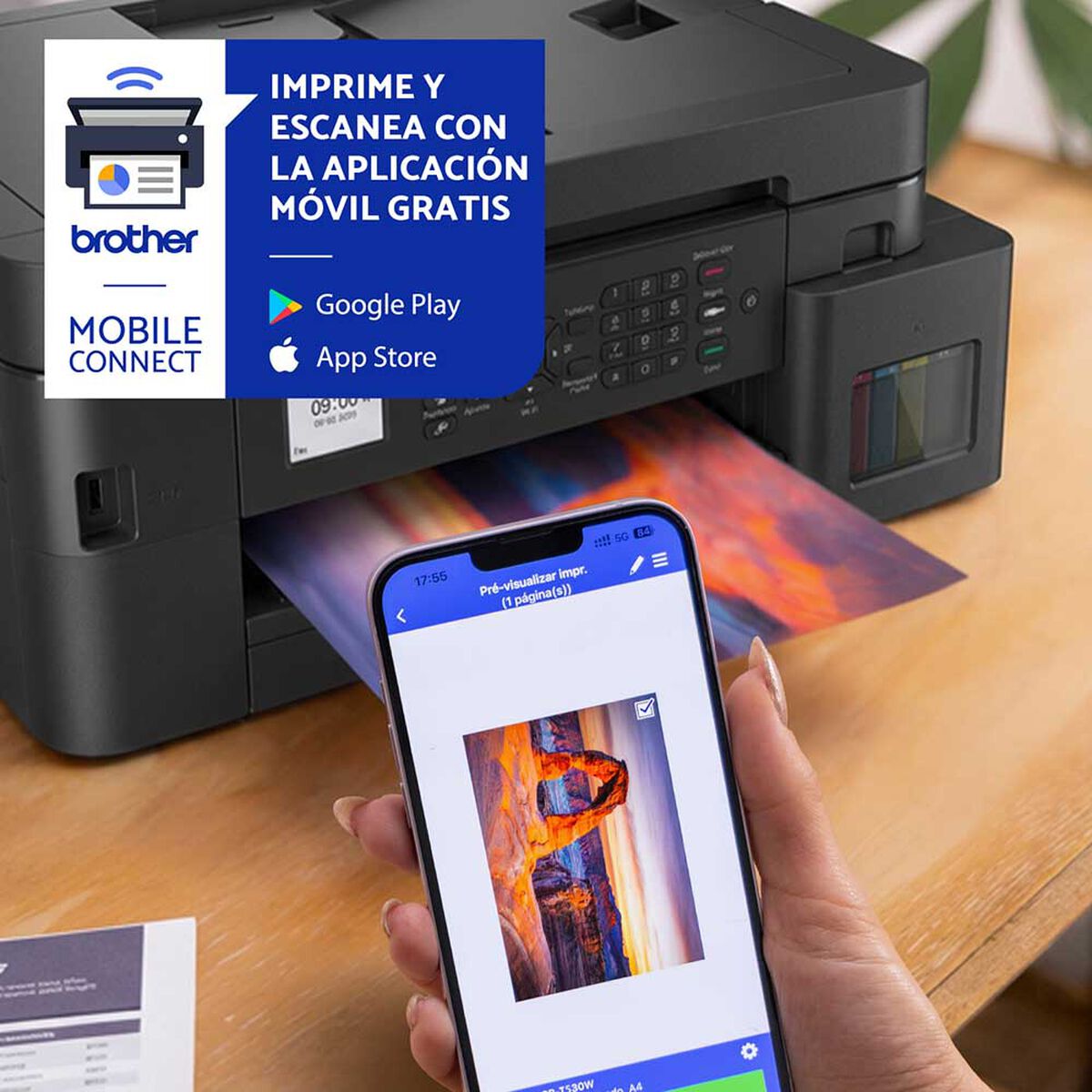 Multifuncional Brother Tinta Continua MFCT930DW Wifi, Fax, D&uacute;plex y ADF