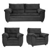 Juego de Living Innovamuebles Liverpool Sofá 3 Cuerpos + Dos Butaca 1 Cuerpo Negro