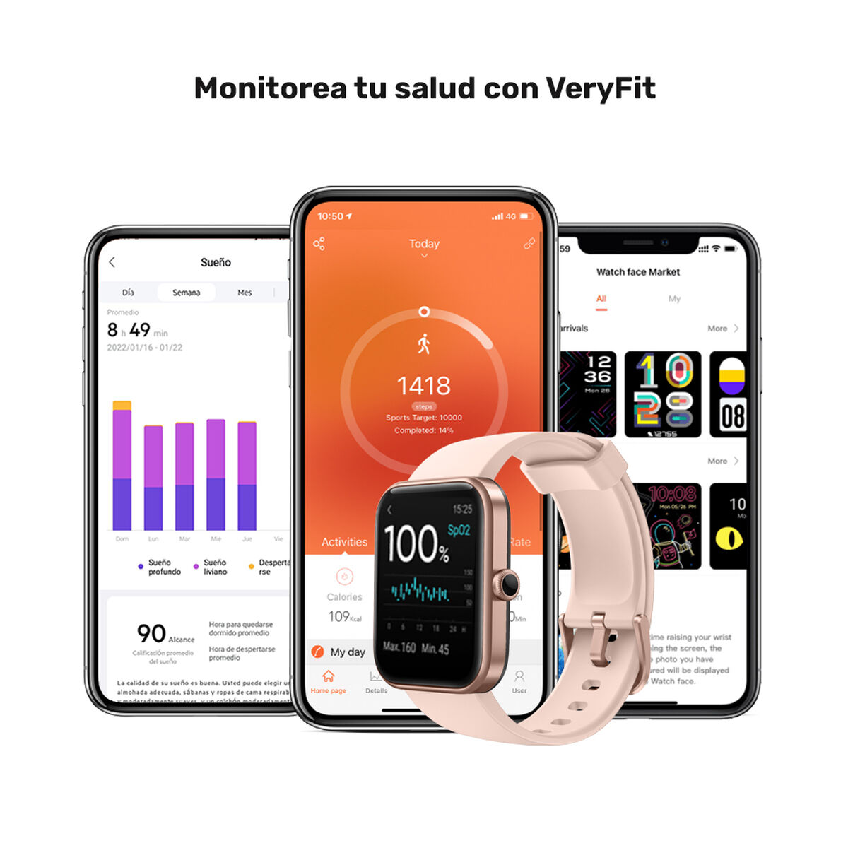 Smartwatch Lhotse Live 206 1,69" Rosado