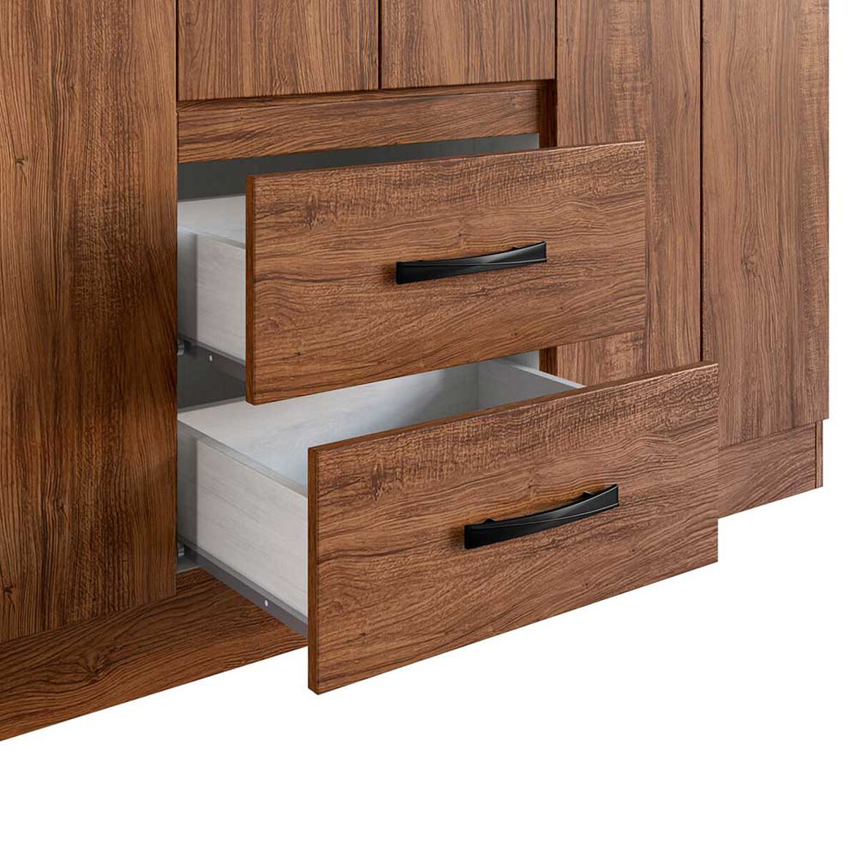 Closet Home Mobili Alicante 6 Puertas 2 Cajones Café