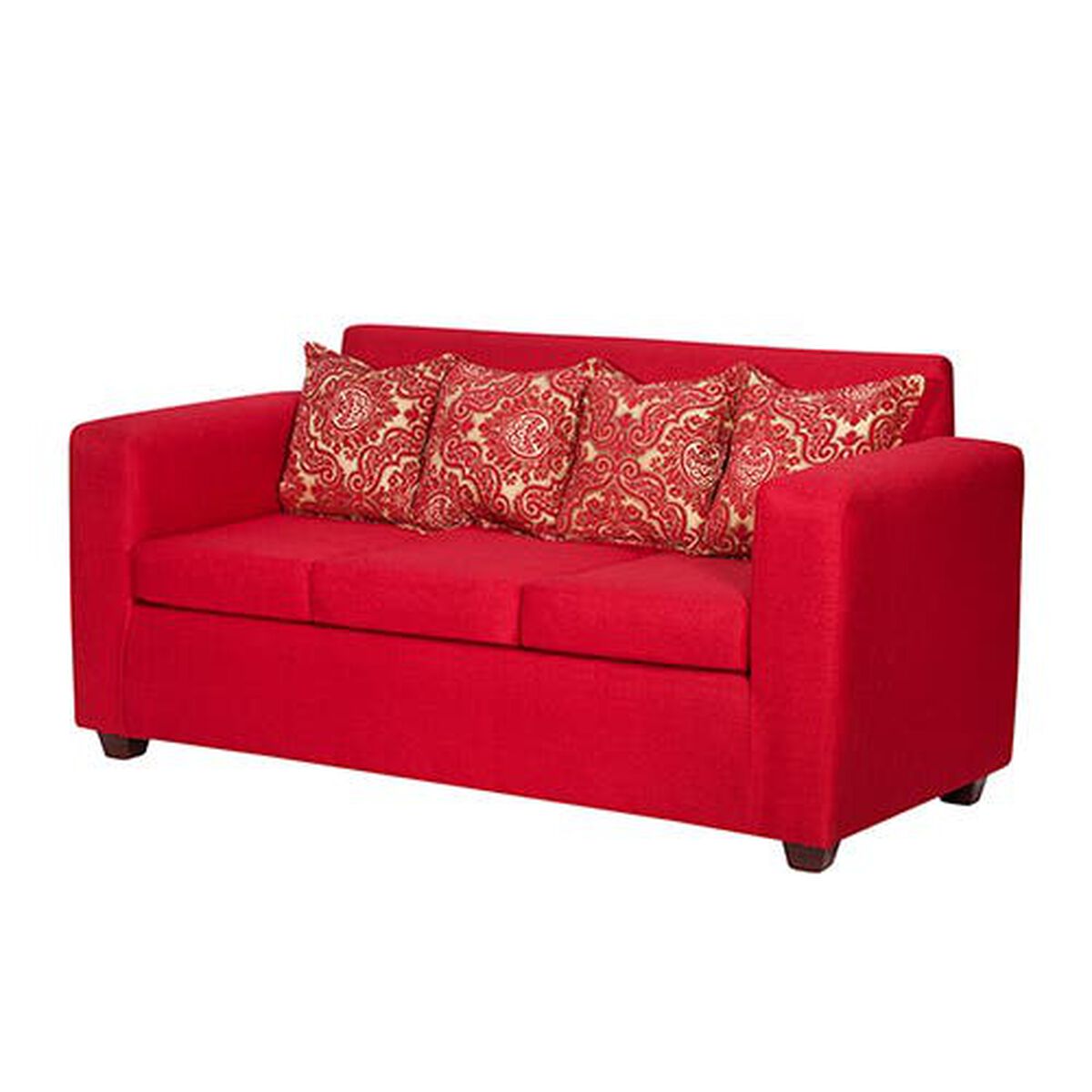 Sofá Essenza Puket 3 Cuerpos Rojo