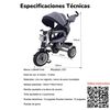 Triciclo Multifuncional 360° con Luces Lubabycas Gris