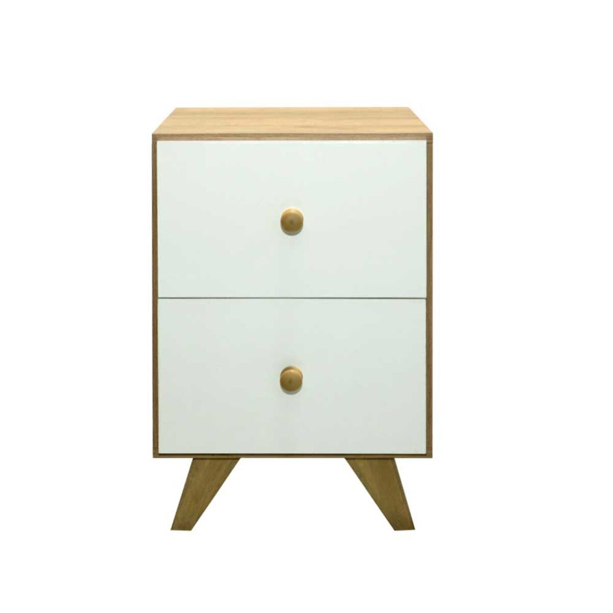 Velador Home Mobili Odda 2 Cajones