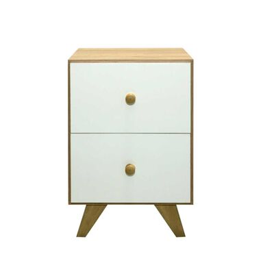 Velador Home Mobili Odda 2 Cajones