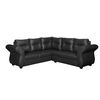 Sofá Seccional Diseño A&M Home Emma Derecho 5 Cuerpos Negro