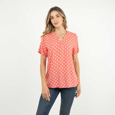 Blusa Manga Corta Mujer Portman Club Coral, Royal
