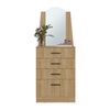 Comoda TUHOME Praga Metalicas 1 Cajon Fresno Europeo