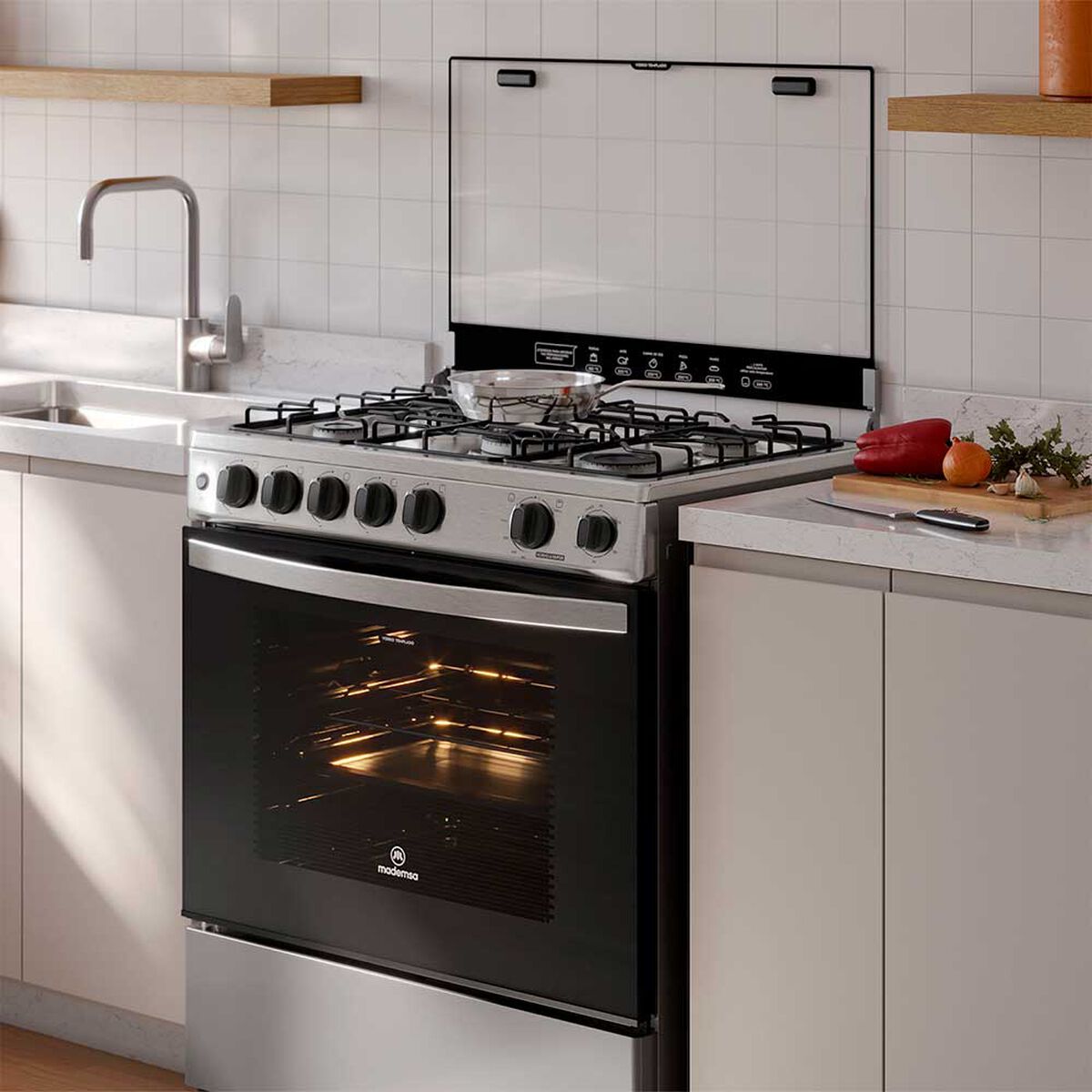 Cocina a Gas Mademsa FM5SSC 5 platos Inox