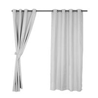 Set de Cortinas Blackout Mashini Regata Argolla 220 x 140 cm Gris