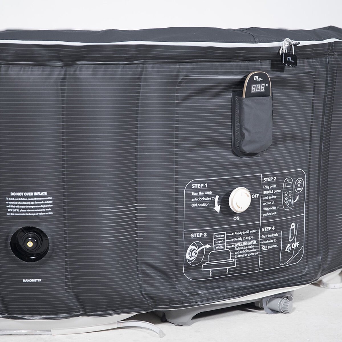 Hot Tub Inflable Mspa Starry 4 Delight Gris