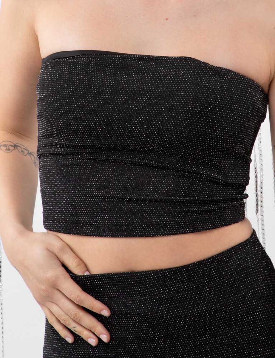 Blusa Strapless Mujer Icono