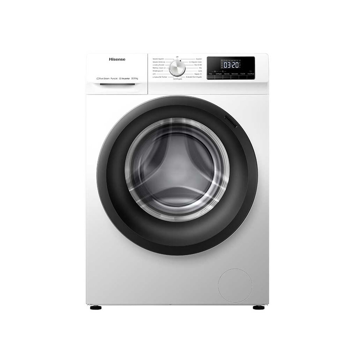 Hisense Lavadora Secadora WD3Q1042BW 10 kg Blanco Frontal Acero Inoxidable