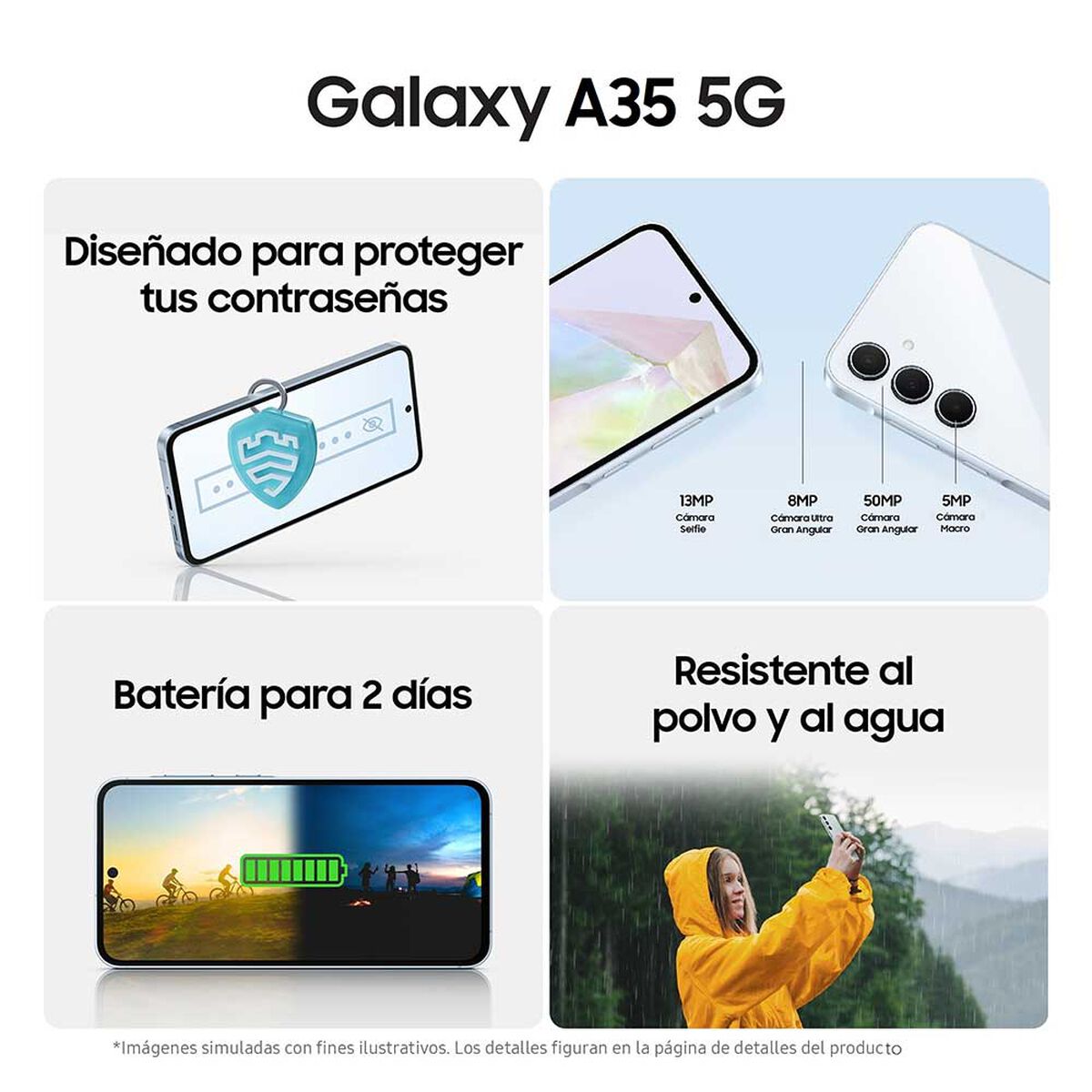 Celular Samsung Galaxy A35 5G 128GB 6,6" Awesome Navy Liberado