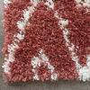 Alfombra Idetex Shaggy Guiza 70x200 cm Terracota