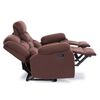 Sof&aacute; Reclinable Daniels Tradicional Norman 3 Cuerpos Caf&eacute; Oscuro
