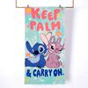 Toalla de Playa Infantil con Bolso Disney Palm Stitch 70 x 140 cm