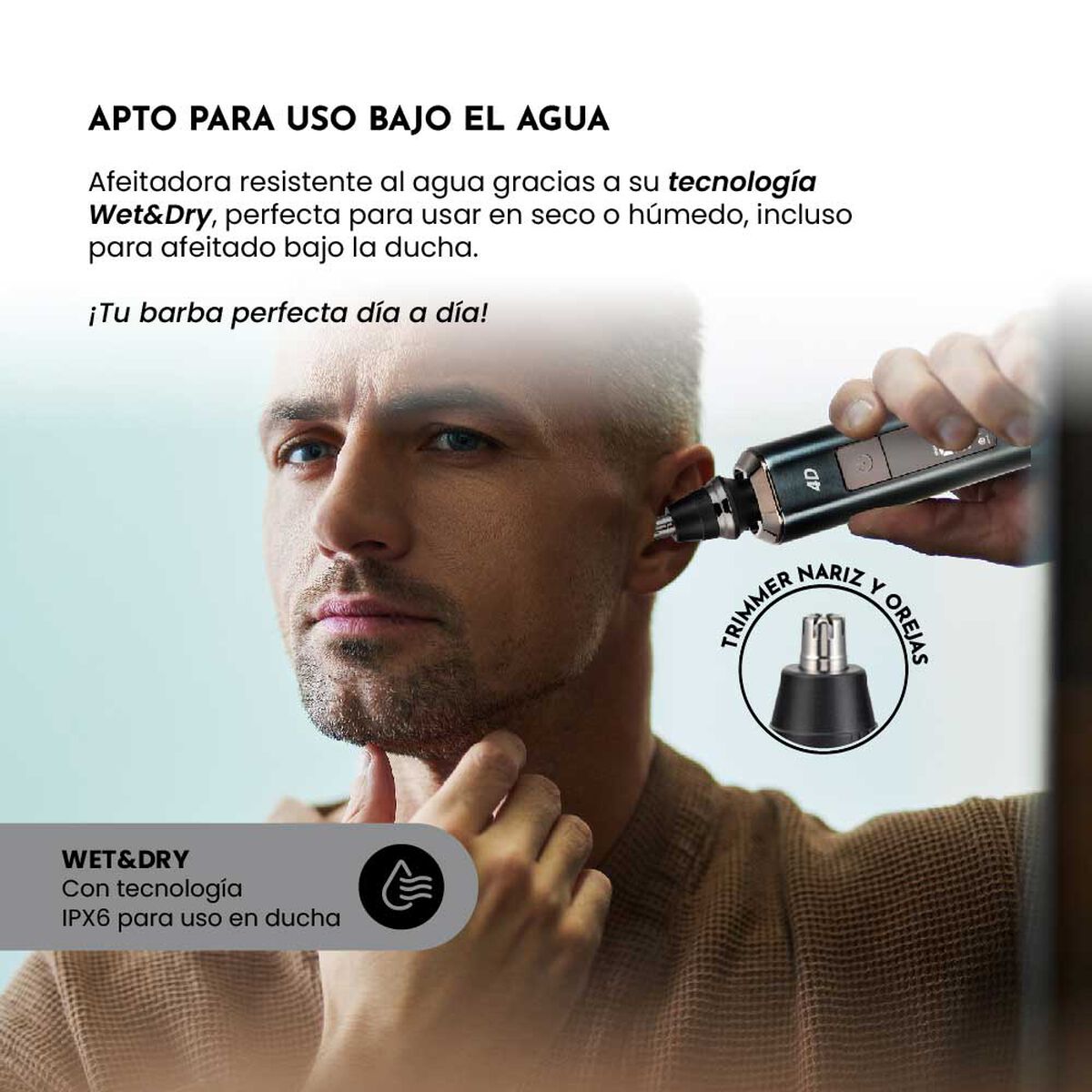 Afeitadora Siegen SG-7225 Trimmer 3 en 1