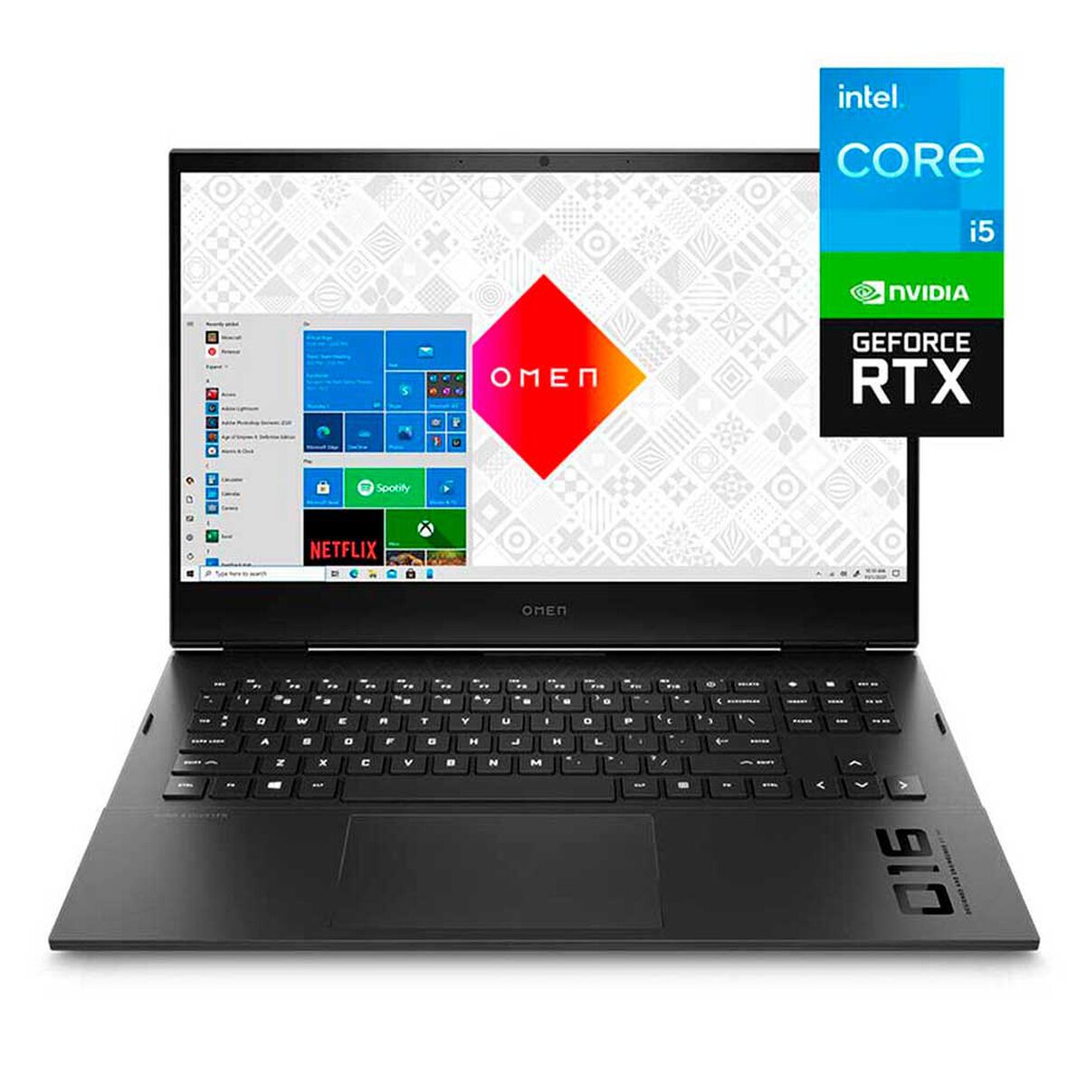 Notebook Gamer HP Omen 16-b0509la Core i5 8GB 512GB SSD 16,1" NVIDIA RTX3060