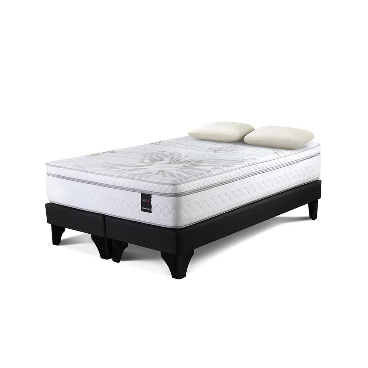 Cama Europea Rosen Base Dividida S&uacute;per King Art 4 + 2 Almohadas