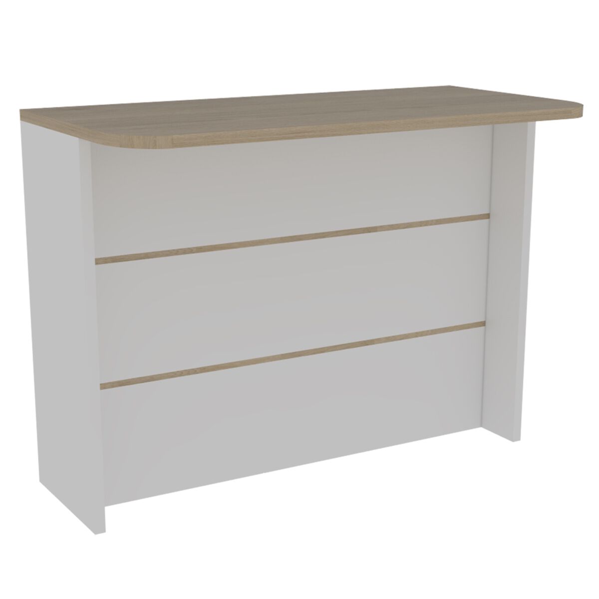 Combo Muebles TuHome Kitchen 60 + Isla de cocina + Estante Rovere Blanco